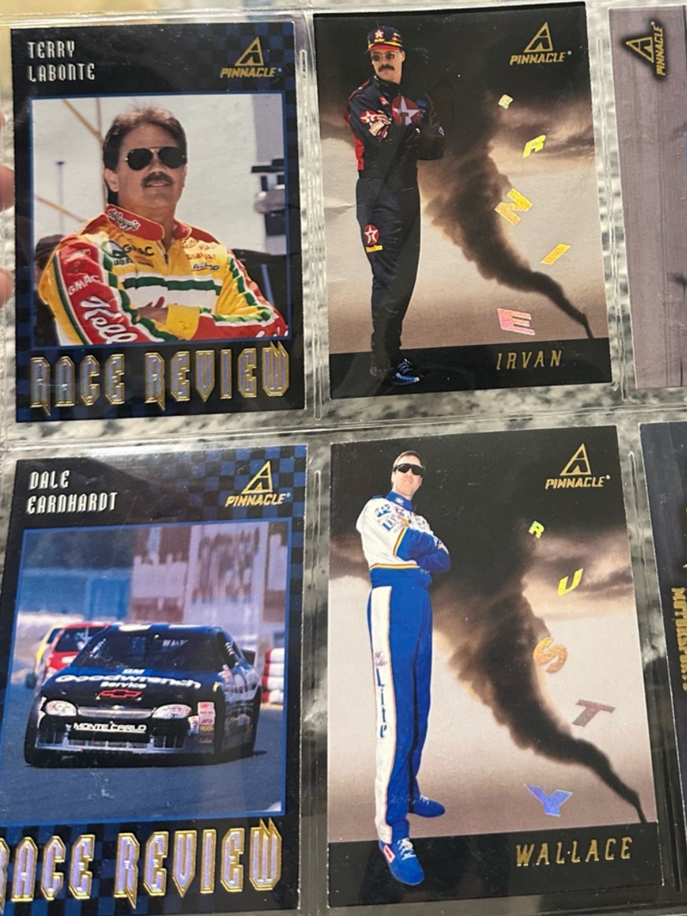 1997 Pinnacle NASCAR Racing Cards Lot of 9 Vintage 90s NASCAR Collector Bundle